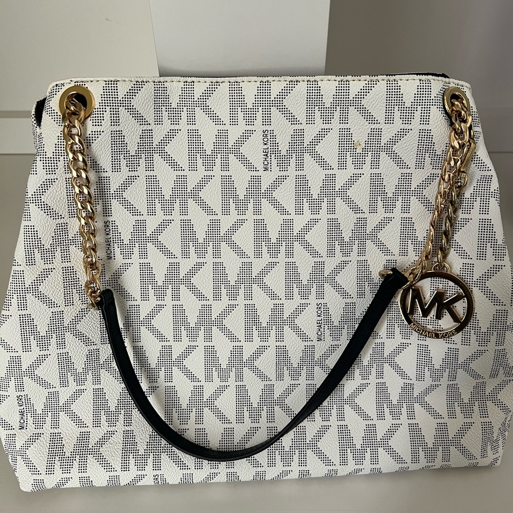 MICHAEL KORS JET SET CHAIN SHOULDER TOTE BAG